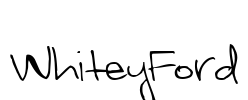 WhiteyFord Font Image
