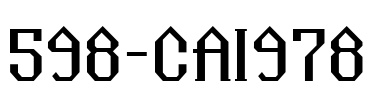 598-CAI978