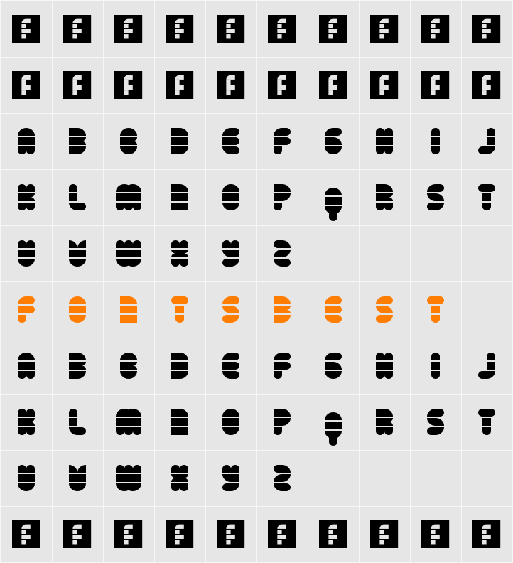 Disco Flow Character Map