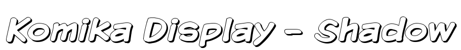 Komika Display - Shadow Font Image