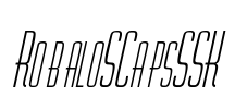 RobaloSCapsSSK Font Image