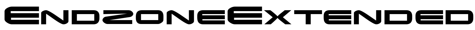 EndzoneExtended Font Image