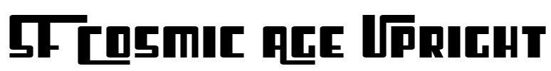 SF Cosmic Age Upright Font Image