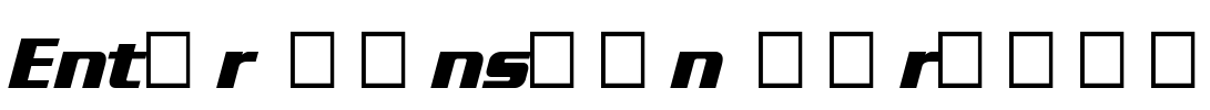 Enter Sansman (Trial) Font Image