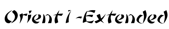 Orient1-Extended Font Image
