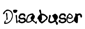 Disabuser Font Image