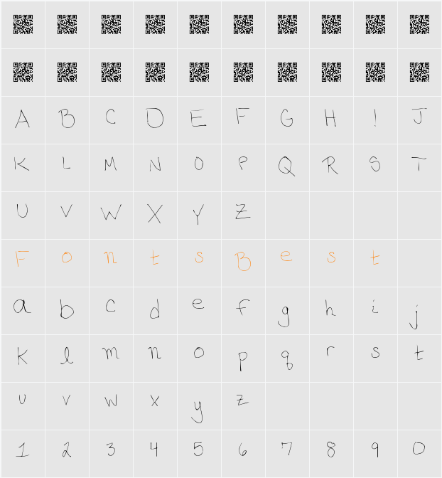 PhoneHome Character Map