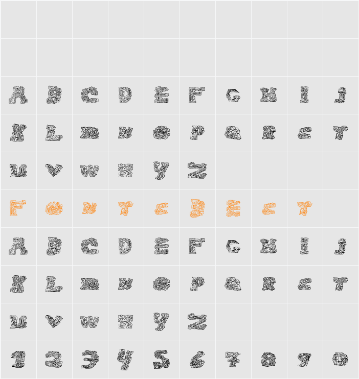 halo-sonic Character Map