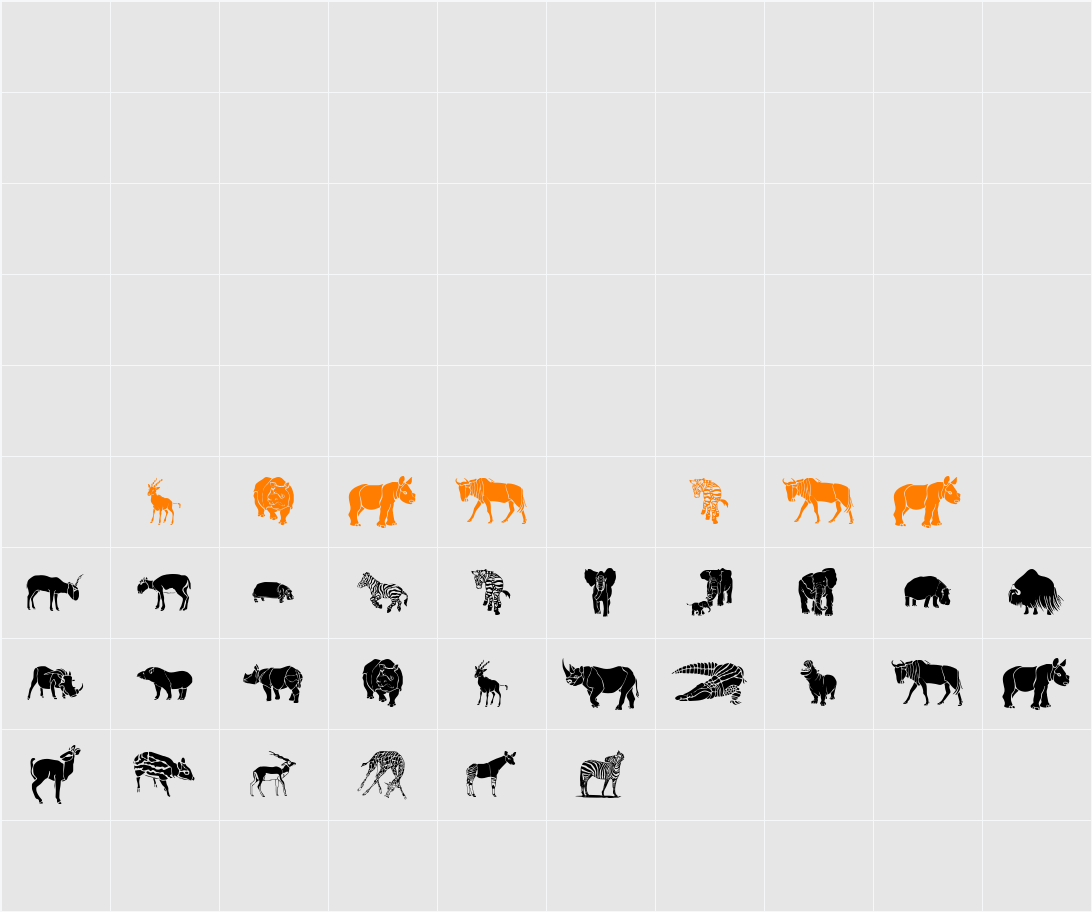 WWSafari Character Map