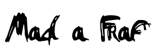Mad a Fraf Font Image
