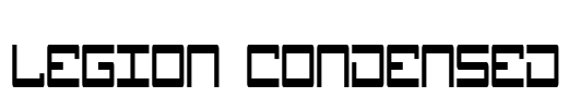 Legion Condensed Font Image