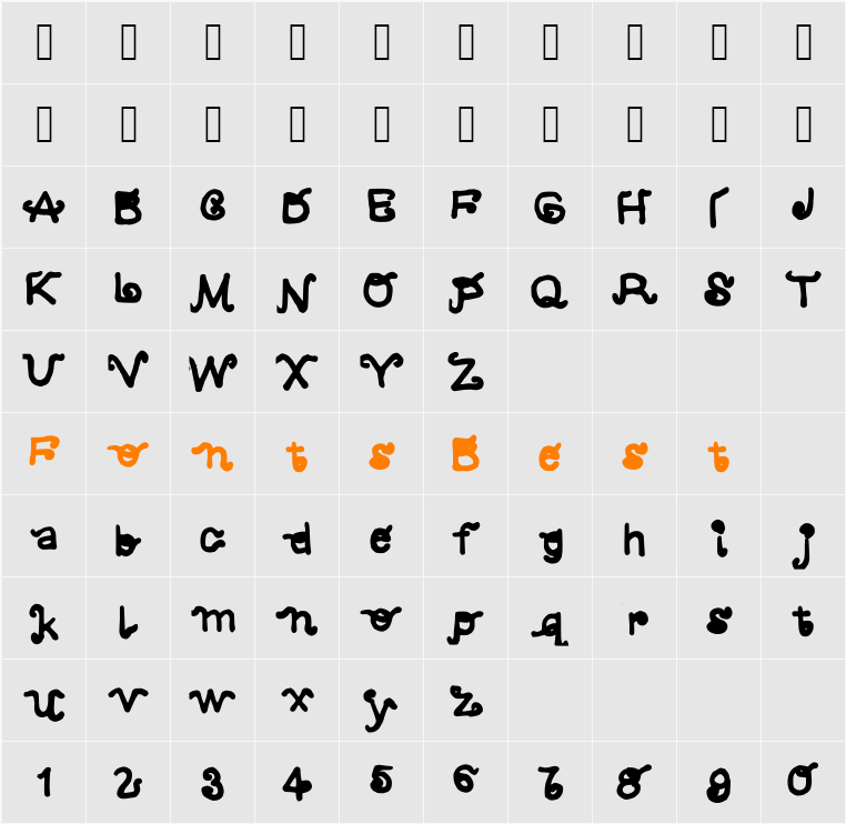 Embellished Character Map