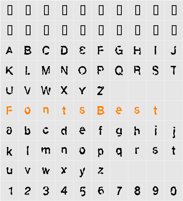 Slackhappy Character Map