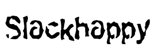 Slackhappy Font Image