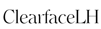 ClearfaceLH Font Image