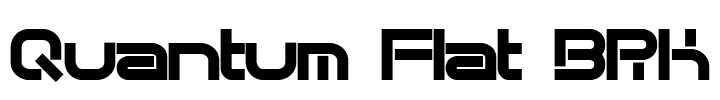 Quantum Flat BRK Font Image