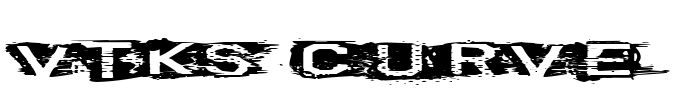 VTKS CURVE Font Image