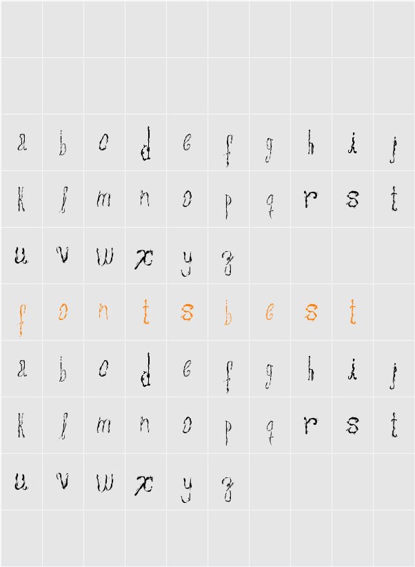 assperiments Character Map