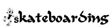 Skateboarding Font Image