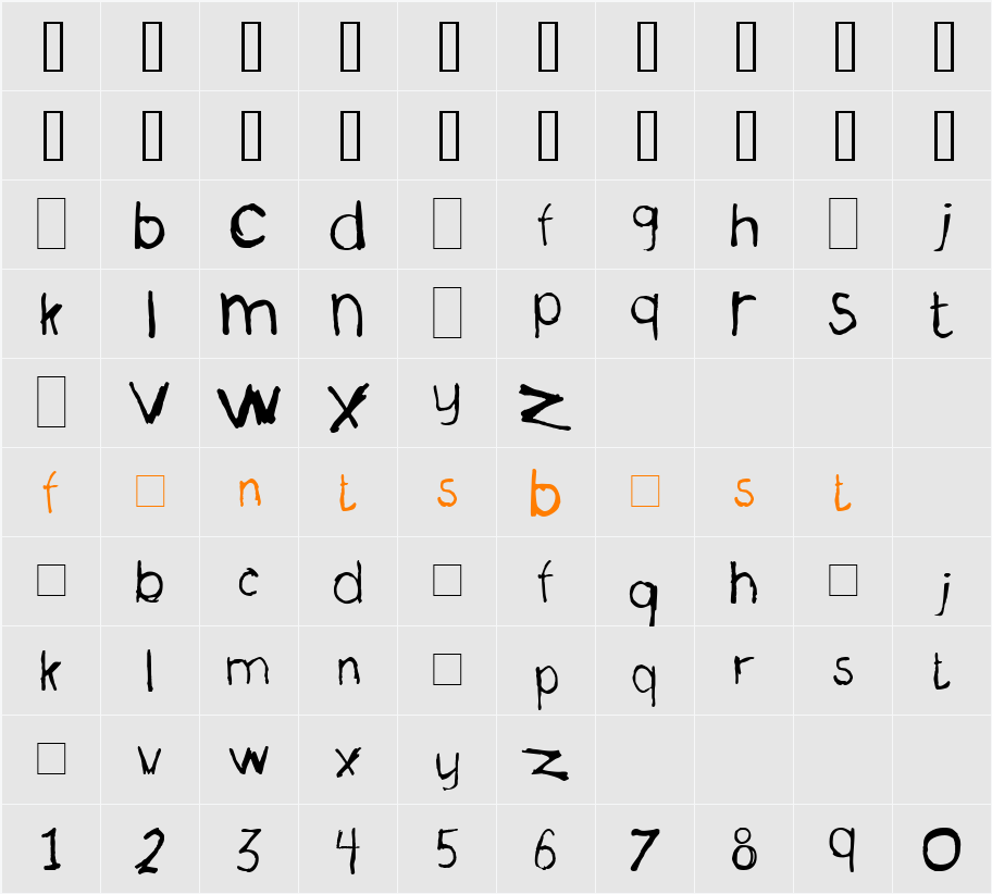 La Ment Demo Character Map