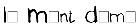 La Ment Demo Font Image