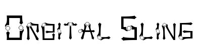 Orbital Sling Font Image