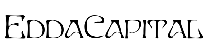 EddaCapital Font Image