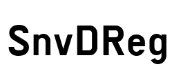 SnvDReg Font Image