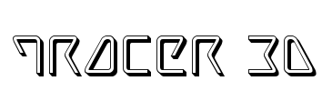 Tracer 3D Font Image