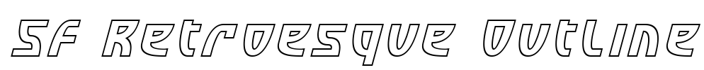 SF Retroesque Outline