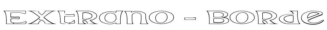 Extrano - Borde Font Image