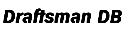 Draftsman DB Font Image