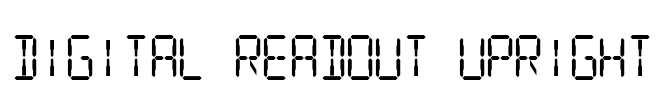 Digital Readout Upright