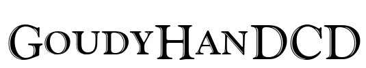 GoudyHanDCD Font Image