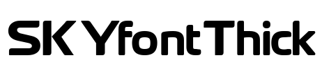 SKYfontThick Font Image