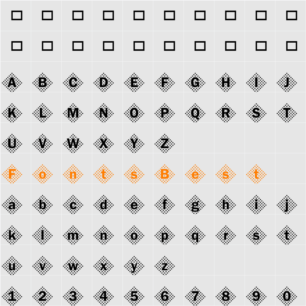 Franklin45 Becker Character Map