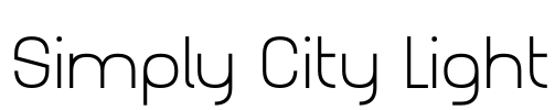 Simply City Light Font Image