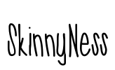 SkinnyNess Font Image