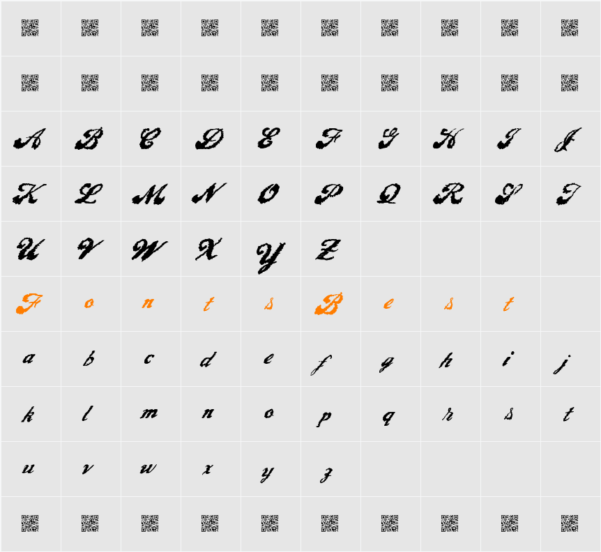 LiquidMagic Character Map