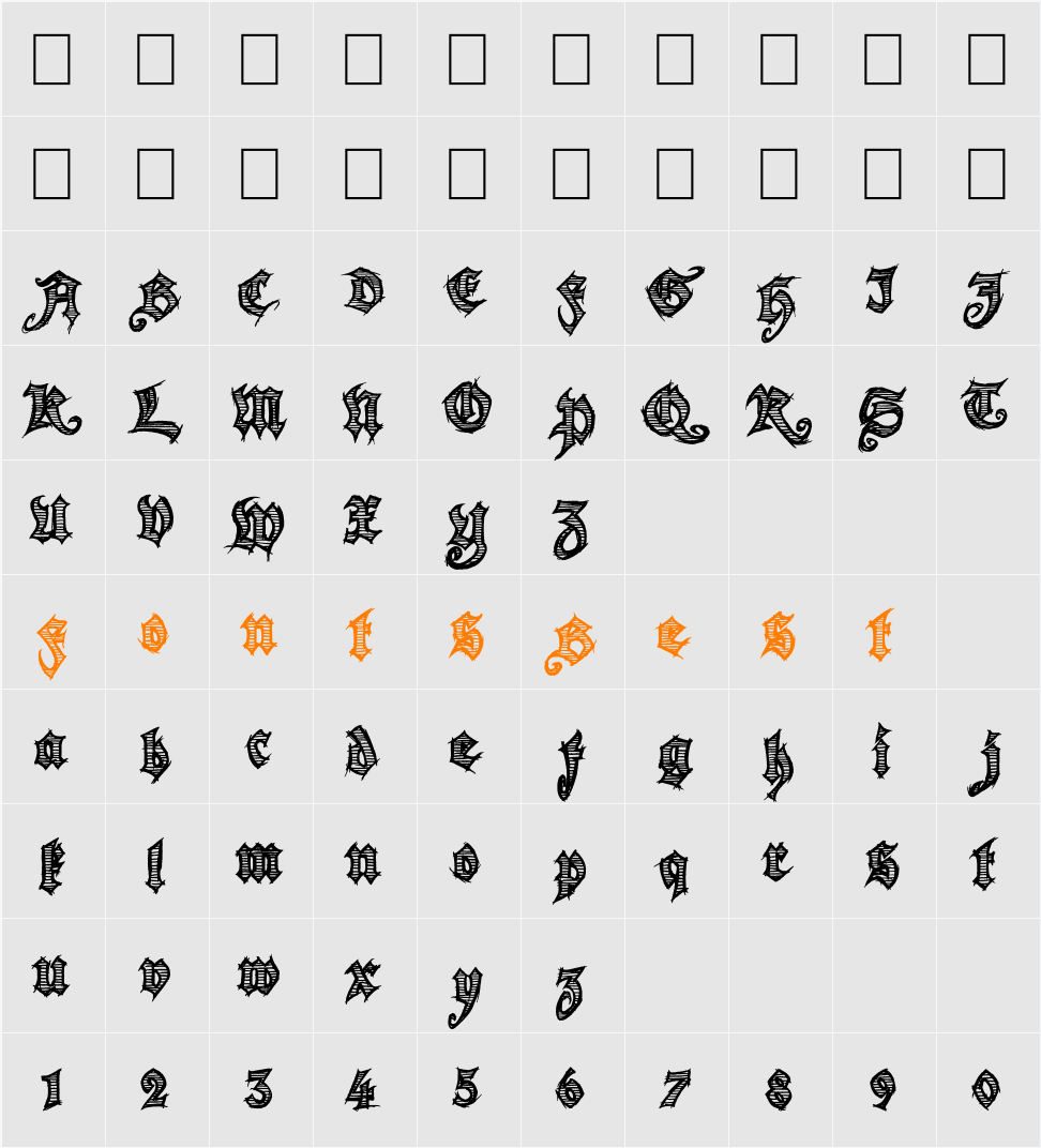 Season of the Witch Character Map