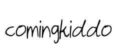 comingkiddo Font Image