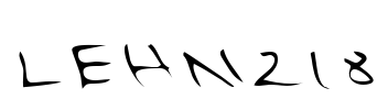LEHN218 Font Image