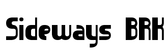 Sideways BRK Font Image