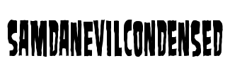 SamdanEvilCondensed Font Image