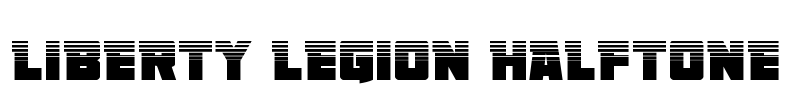 Liberty Legion Halftone Font Image