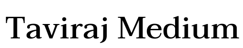Taviraj Medium Font Image