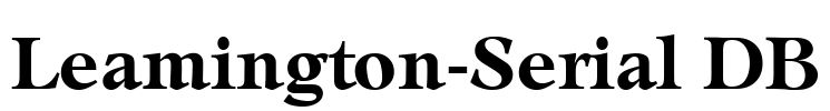 Leamington-Serial DB Font Image