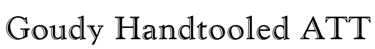 Goudy Handtooled ATT Font Image