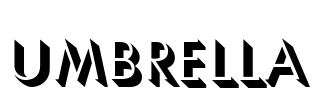Umbrella Font Image