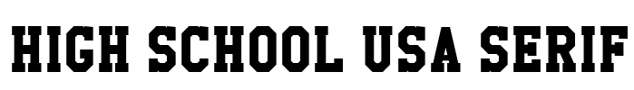 High School USA Serif